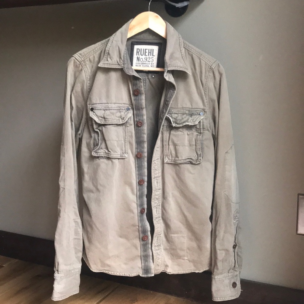 Ruehl Men’s olive green button up